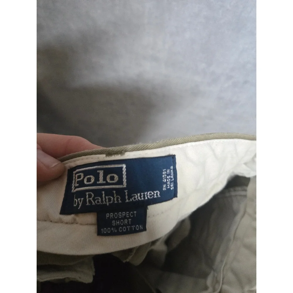 Polo Ralph Lauren Prospect Short Men 31 Khaki Vintage Classic Chino Cotton